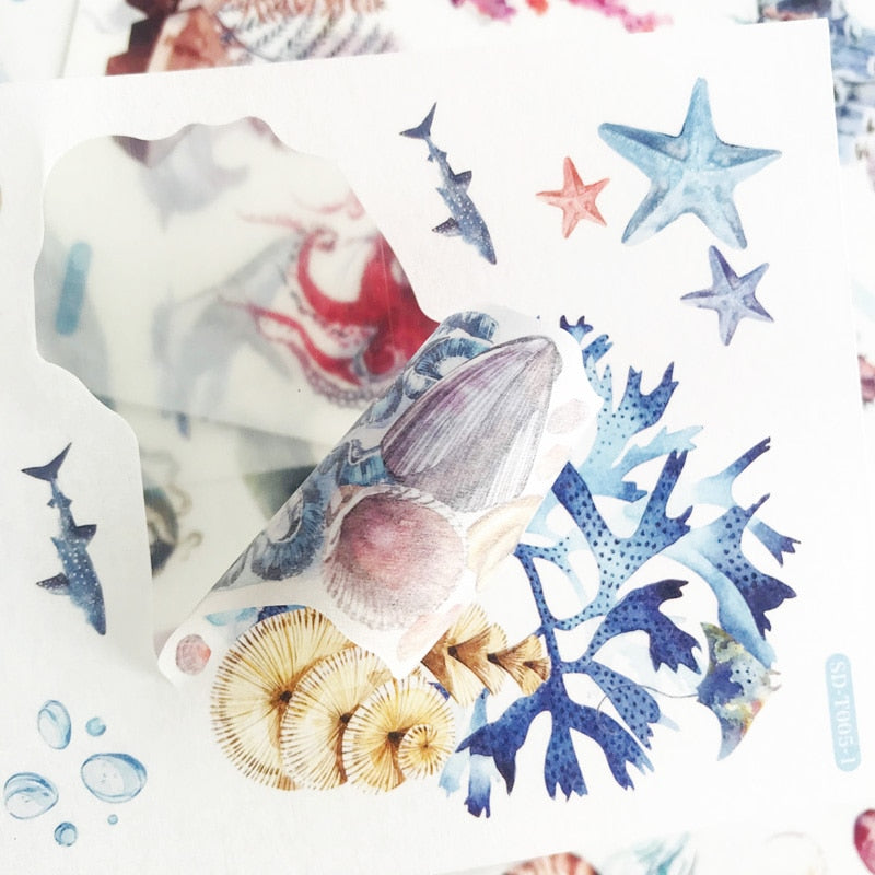 6 Sheets Under The Sea Stickers